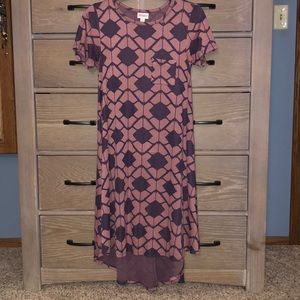 LuLaRoe Pink and Purple Patterned Dress!